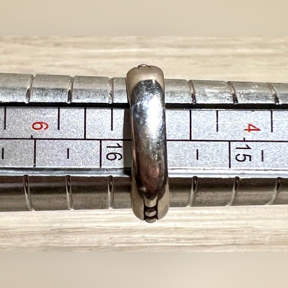 Vintage Carol Felley Sterling Silver & 14K Gold Square Band Ring, Size 5, 3.6g - Picture 10 of 10